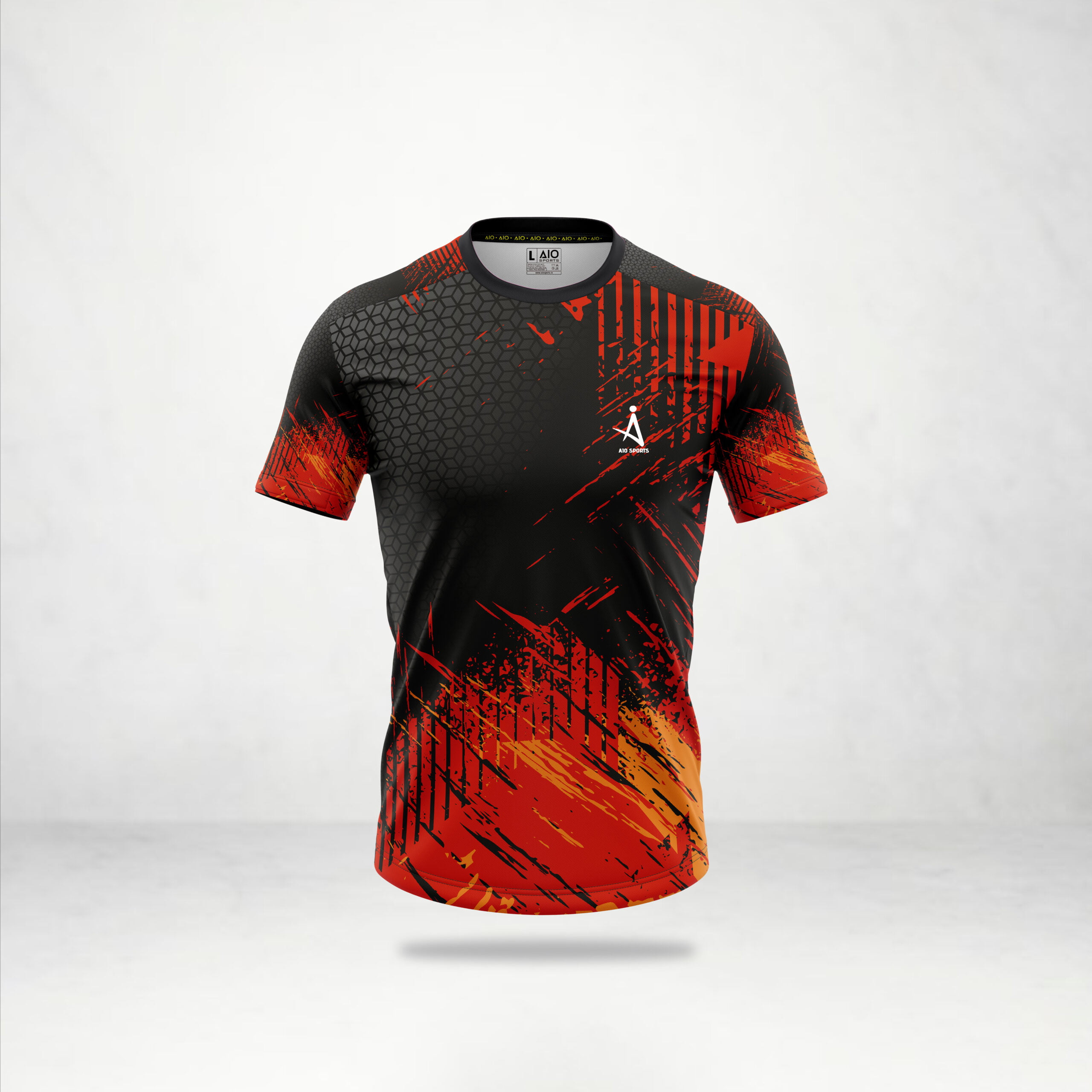 RED BLACK TRIBAL PATTERN - Aio Sports